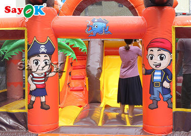Gorila inflable de salto del castillo del pirata al aire libre hermético para los niños