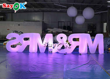 letras llevadas inflables 6.17x1.2mH para hacer publicidad de la decoración del acontecimiento
