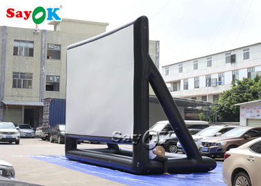 Cine inflable negro plegable de la pantalla de las pantallas de cine 7x5mH del patio trasero para la decoración de la etapa