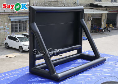 Cine inflable negro plegable de la pantalla de las pantallas de cine 7x5mH del patio trasero para la decoración de la etapa