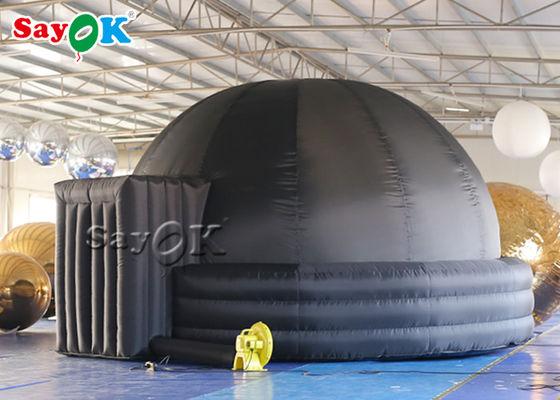 Bóveda inflable portátil negra del planetario del paño los 4m de Oxford