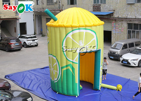 Tienda inflable inflable de la cabina del puesto de limonadas de la tienda 3.5x5.3mH 0.4m m del trabajo para la exhibición