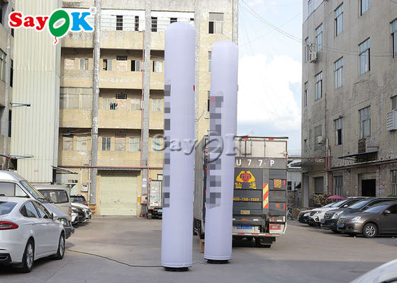 columnas inflables de la luz de 0.63x5mH LED para los acontecimientos/la decoración de la etapa