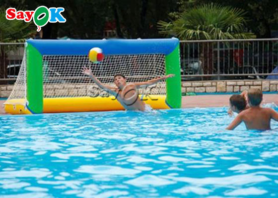 Juegos de agua inflables Tarpaulin piscina juguetes de agua inflables Fútbol Juego de gol de tiro