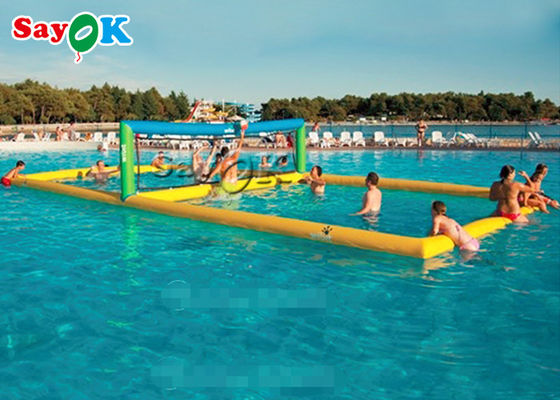 Corte de voleibol de agua inflable flotante multifuncional hermético flotantes de agua inflable