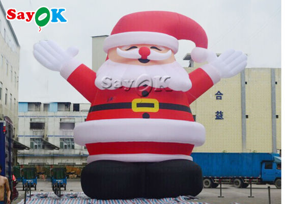 10m la Navidad Santa Model For Advertising inflable