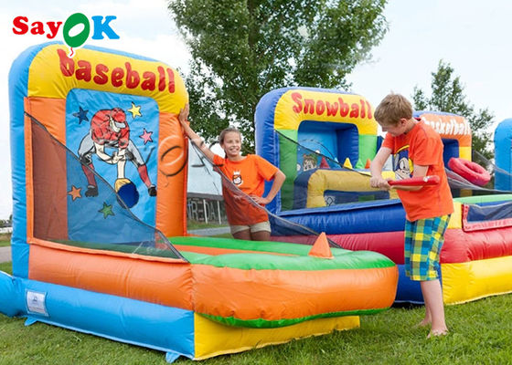 Juegos inflables inflables de los deportes de la jaula de bateo de béisbol del patio de los niños del juego de pelota