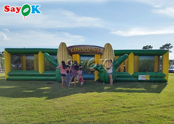 Laberinto inflable del maíz de Halloween de los juegos de los deportes del jardín de los juegos de la lona inflable de los niños