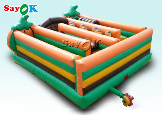 Tema comercial Halloween Maze Obstacle Course Inflatable Games inflable de la calabaza para los niños