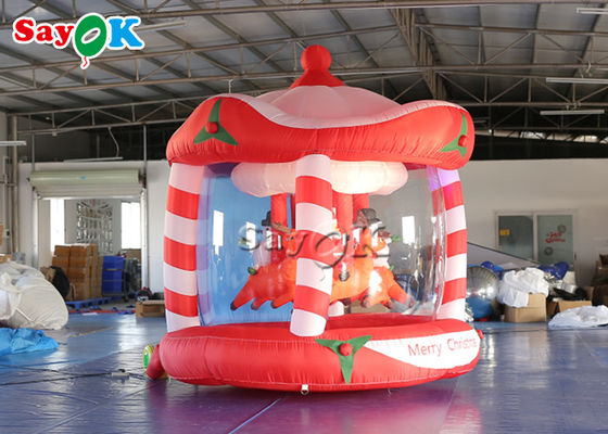 Carrusel inflable al aire libre modificado para requisitos particulares de la Navidad de 3M