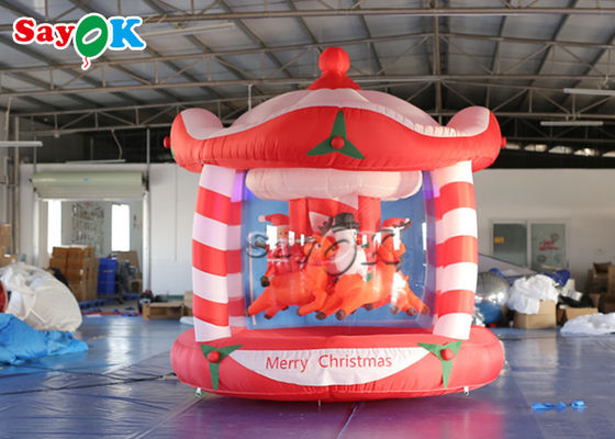 Carrusel inflable al aire libre modificado para requisitos particulares de la Navidad de 3M