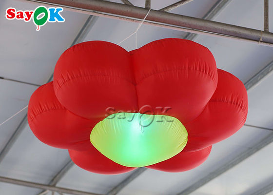 Flor de iluminación inflable artificial de encargo 190T del 1.5m los 2m