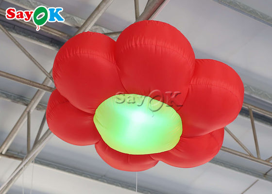 Flor de iluminación inflable artificial de encargo 190T del 1.5m los 2m