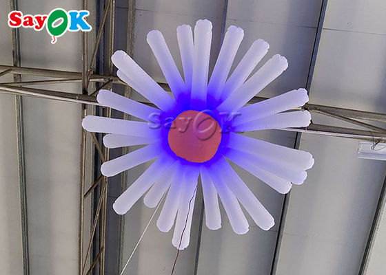Flor inflable colgante del acontecimiento con multicolor de las luces
