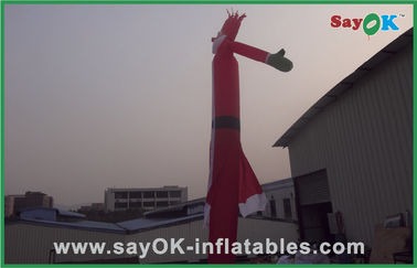 Bailarín Inflatable Products del aire del ventilador 750w de Rental Christmas Santa los 6m del bailarín del aire