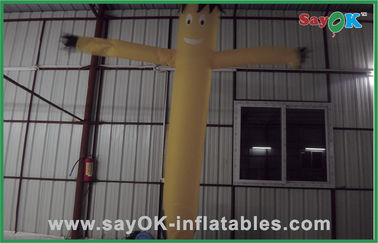 Publicidad inflable de Yellow Mini Inflatable Air Dancer For del bailarín del viento con el ventilador 750w