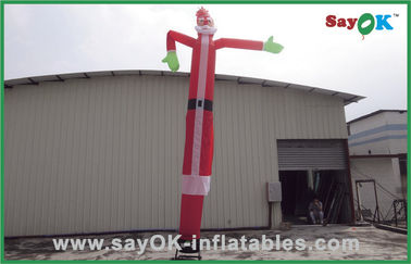 Bailarín Inflatable Products del aire del ventilador 750w de Rental Christmas Santa los 6m del bailarín del aire