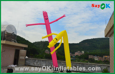 Sky Dancer Inflable 7m Rip Stop Nylon Publicidad Inflable Air Dancer 950W Bomba de aire con LED
