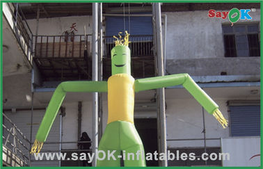 Hombre raro inflable de baile del tubo de Guy Green Dancing Man Balloon del aire para el anuncio