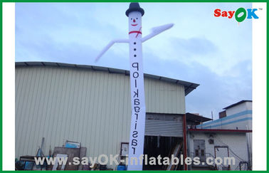 Hombre inflable del baile modificado para requisitos particulares haciendo publicidad del bailarín inflable del aire del muñeco de nieve/agitando al hombre para el festival