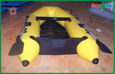 Barco inflable ligero térmico en caliente de los barcos inflables amarillos del PVC