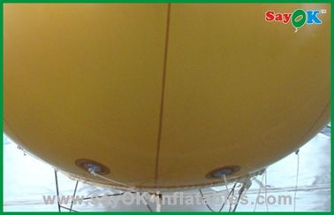 Globo inflable del helio del color oro para la altura al aire libre del acontecimiento los 6m de la demostración