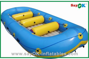 Barco inflable del juguete del agua del poder de la mano de 3 de la persona de Hypalon niños del barco