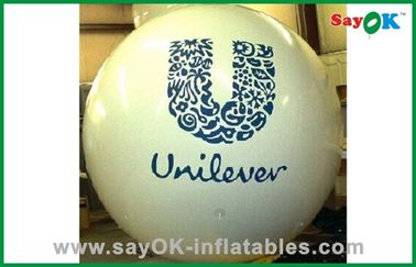 Ignifugue el blanco personalizado del PVC del globo del helio para hacer publicidad