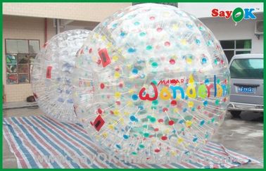 El partido de fútbol inflable modificó la bola inflable gigante de Zorbing para requisitos particulares para los juegos inflables de los deportes