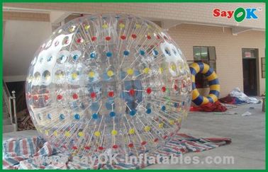 Bola humana del hámster de los juegos al aire libre de los juegos inflables inflables de los deportes para el juego del parque de atracciones