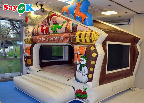Casa inflable de la despedida del muñeco de nieve interior para el parque de atracciones