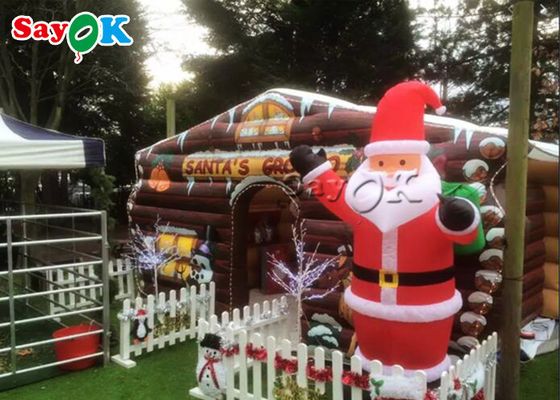 Casa inflable de la despedida del tarpualin de Santa Claus de la Navidad del niño