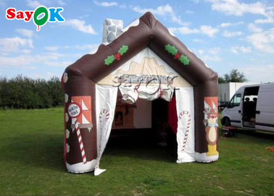 Tienda de la casa inflable personalizada al aire libre de la tienda de Navidad inflable para la fiesta del niño