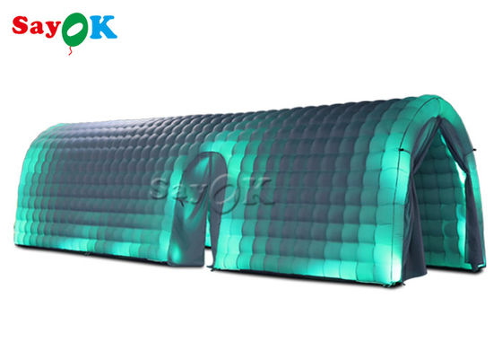 Tienda inflable personalizada de tela de Oxford Blanco de fiesta Tienda de túnel inflable con led