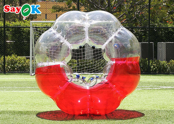 Bolas transparentes del fútbol de la burbuja de Zorb del juego de pelota del juego al aire libre TPU del cuerpo inflable del PVC