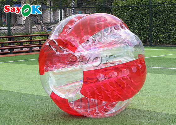 Bolas transparentes del fútbol de la burbuja de Zorb del juego de pelota del juego al aire libre TPU del cuerpo inflable del PVC