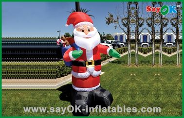 Paño inflable de Papá Noel Oxford de las decoraciones del día de fiesta de la Navidad de encargo