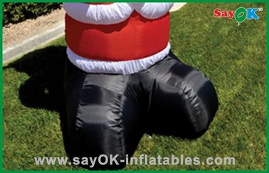 Paño inflable de Papá Noel Oxford de las decoraciones del día de fiesta de la Navidad de encargo