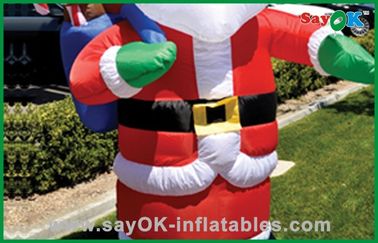 Paño inflable de Papá Noel Oxford de las decoraciones del día de fiesta de la Navidad de encargo