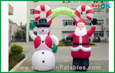 Muñeco de nieve y Papá Noel inflables, productos inflables de la Navidad gigante de la publicidad