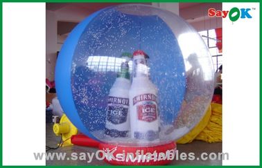 Paño inflable de Oxford de la decoración de la Navidad de la bola gigante de la Navidad
