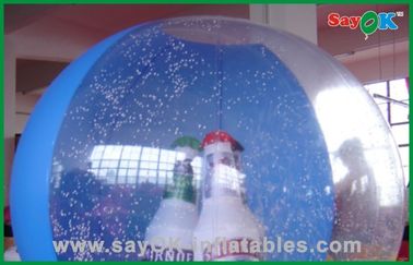 Paño inflable de Oxford de la decoración de la Navidad de la bola gigante de la Navidad