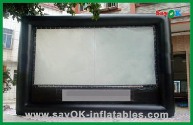 Producto inflable de encargo del teatro de la pantalla del PVC del negro inflable material inflable de la pantalla de cine
