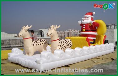 Decoraciones inflables Papá Noel inflable del día de fiesta de la Navidad y trineo