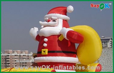 Decoraciones inflables Papá Noel inflable del día de fiesta de la Navidad y trineo