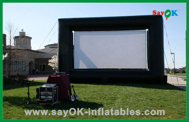 Pantalla de cine inflable de Airblown del patio trasero, pantalla inflable impermeable de la TV