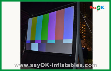 Pantalla de cine inflable portátil al aire libre, pantalla de proyección inflable del PVC de la aduana