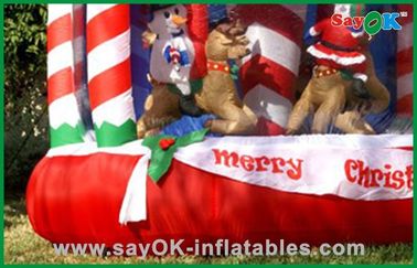Gorila inflable de la casa de la decoración de la Navidad, producto de encargo de Inflatables
