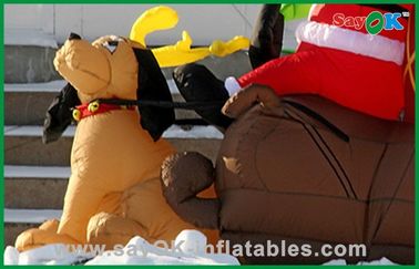 Decoración inflable promocional de la Navidad con un perro, un paño de Oxford o Un PVC