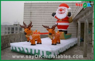 Decoraciones inflables Papá Noel inflable del día de fiesta de la Navidad y reno